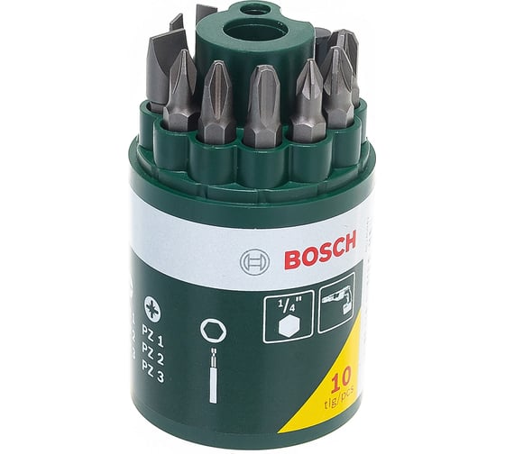 Набор бит (9 бит 25 мм+универсальный магнитный держатель) Bosch 2.607.019.454