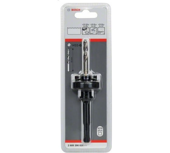 Центровочное сверло (HSS-BI-Metall; 32-210 мм) для коронок  с хвостовиком SDS-Plus Bosch 2609390036