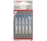 Пилка (T 118 GFS; 5 шт) для лобзика Basic for Inox Bosch 2608636496 1