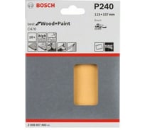 Компект шлифлистов (10 шт; 115 х 107 мм; K240) по дереву Bosch 2608607460