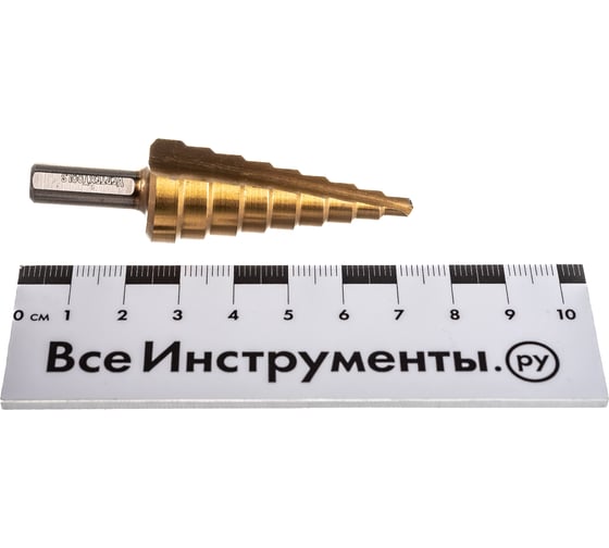 Сверло по металлу ступенчатое 4-20 мм vertextools 4-20