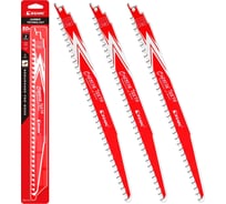 Полотна из карбида вольфрама по твердому дереву 3TPI 300 мм, 3 шт, для сабельной пилы Ezarc 8021C03