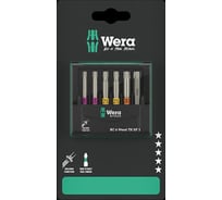 Набор бит для работ по дереву Bit-Check 6 Wood TORX HF 1 SB,  6 предметов, 1/4", 50 мм, TX 2x20, 2x25, 30, 40 WERA WE-073639