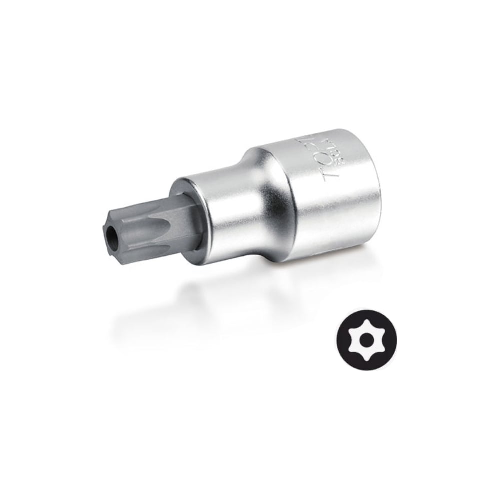 Головка торцевая TORX с отверстием T55, L=55 мм, 1/2"DR TOPTUL BCLA1655 ...