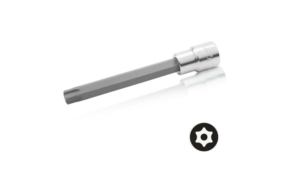Головка торцевая TORX с отверстием T55, L=140 мм, 1/2"DR TOPTUL ...