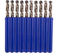 Сверло по металлу DIN338N (10 шт; 7.6х117х75 мм; HSSЕ Со5) IZAR 20523