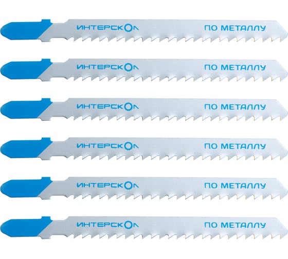 Пилки для лобзика по металлу TJSP0015 100x75 мм, шаг 3 мм, 5 шт Интерскол 38175.102