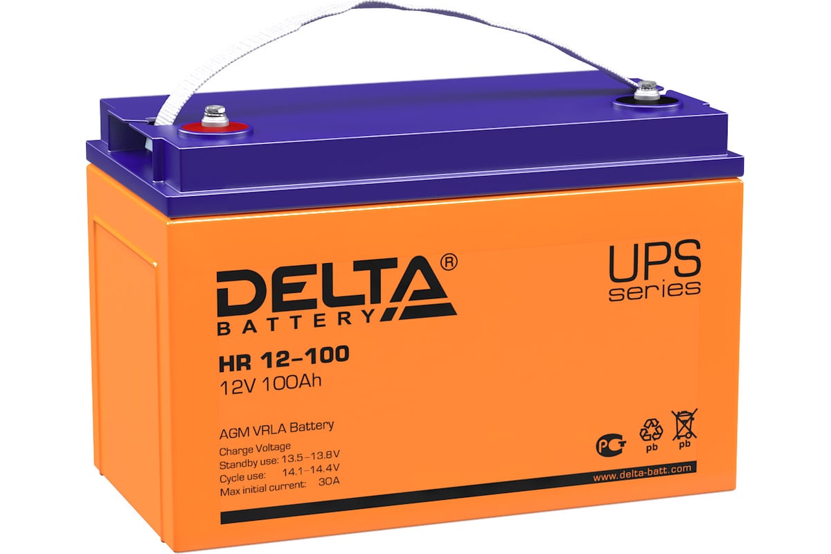 Батарея аккумуляторная Delta HR 12-100 / HR 12-100 L - выгодная цена .