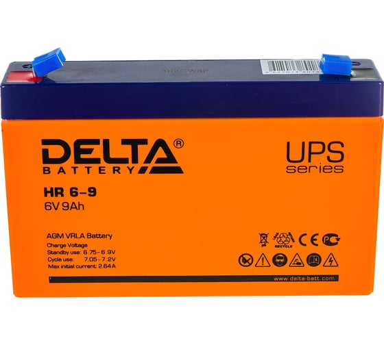 Батарея аккумуляторная Delta HR 6-9 1