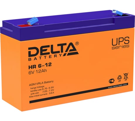 Батарея аккумуляторная Delta HR 6-12