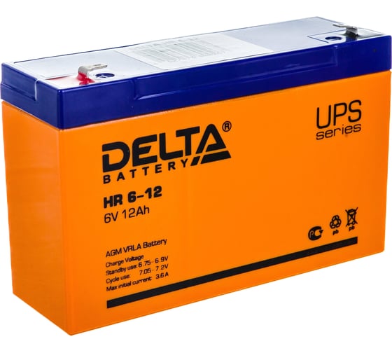 Батарея аккумуляторная Delta HR 6-12