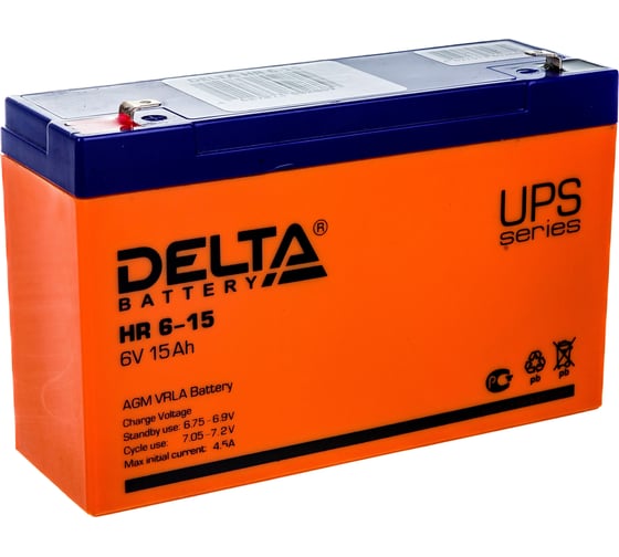 Батарея аккумуляторная Delta HR 6-15