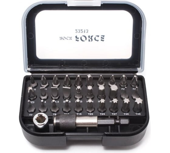 Набор вставок 1/4DR с держателем и адаптером 32 шт ROCKFORCE RF-23213