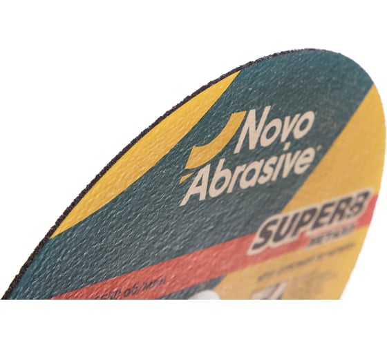 Круг отрезной по металлу SUPERB (230x2x22.23 мм) NovoAbrasive WM23020