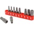 Набор вставок 1/4"DR TORX с магнитными держателями (10 шт; T8H-T50H; 25 мм) Rockforce RF-21022T(1280) 1
