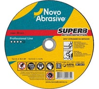 Круг отрезной по металлу SUPERB (350x3.5x25.4 мм) NovoAbrasive WM35035