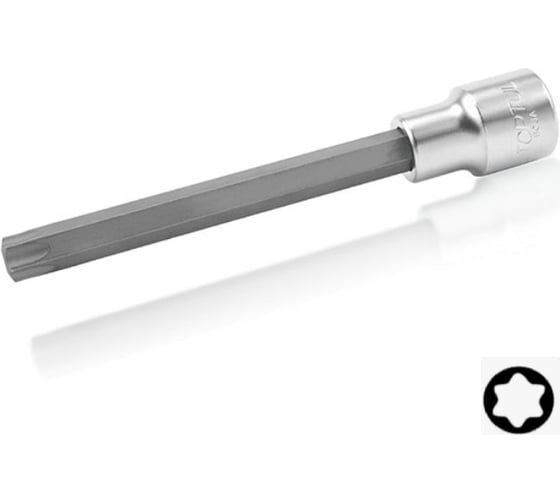 Головка торцевая со вставкой TORX T55, L=140 мм, 1/2"DR TOPTUL BCUA1655 1