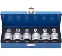 Набор головок Torx, Spline (6 шт; 3/4) ROCKFORCE RF-305116(15218)