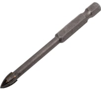 Сверло по стеклу и кафелю 6х76 мм, шестигранный хвостовик МастерАлмаз 10508301