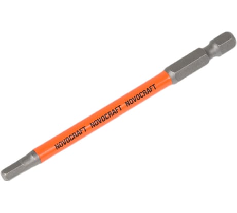 Биты для шуруповерта HEX 4, 90 мм, сталь S2, 10 шт NOVOCRAFT B46-22-090040A