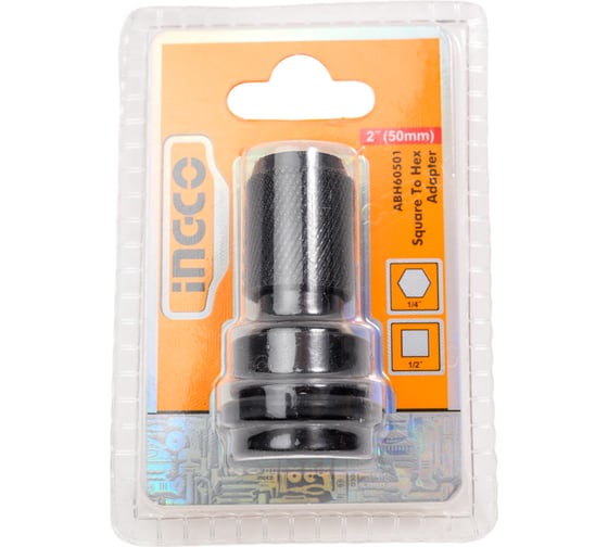 Переходник для гайковерта 1/2" на 1/4" INDUSTRIAL INGCO ABH60501