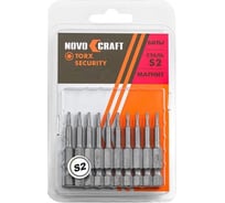 Биты для шуруповерта Torx Security 50 мм, TXH7, сталь S2, 10 шт NOVOCRAFT B45-21-05007S