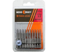 Биты для шуруповерта TORX 6, 50 мм, сталь S2, 10 шт NOVOCRAFT B44-21-05006S