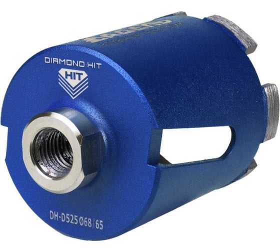 Сверло алмазное DH-D525 68x65 мм, M16, R, 6LSP для подрозетников Адель DHD5256865166 1