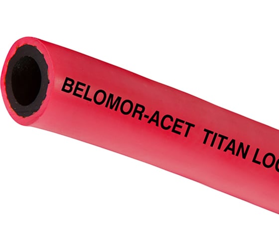 Рукав ацетиленовый «BELOMOR-ACET» красный, 19 мм, 20 bar, 30 м TITAN LOCK TL019BM-ACL_30