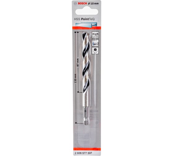 Сверло HSS PointTeQ (HEX; 10 мм) Bosch 2608577537