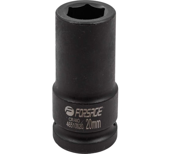 Головка ударная глубокая 20 мм, 3/4"DR, 6 гр. Forsage F-46510020(57477)