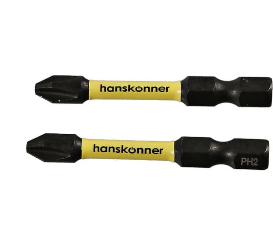 Биты PH2, 50 мм, 2 шт Hanskonner HPH2-50-2T 1