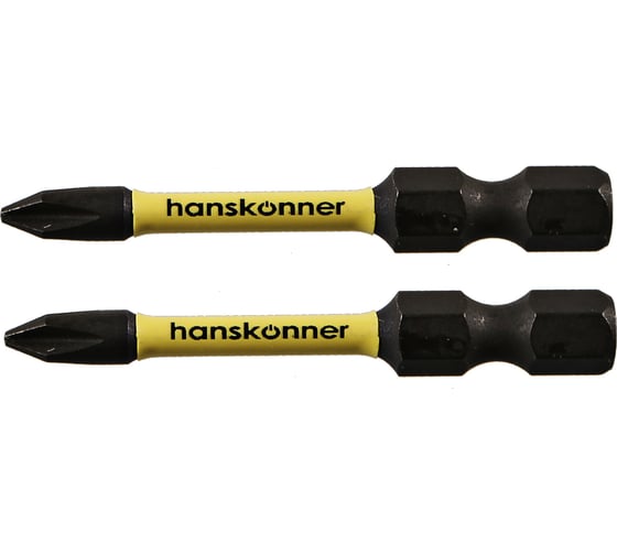 Биты PH1, 50 мм, 2 шт Hanskonner HPH1-50-2T 1