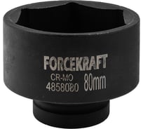 Головка ударная 80 мм, 6 гр., 1"DR Forcekraft FK-4858080(19614)