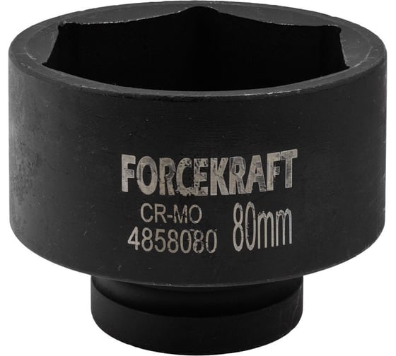 Головка ударная 80 мм, 6 гр., 1"DR Forcekraft FK-4858080(19614) 1