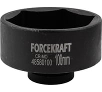 Головка ударная 100 мм, 6 гр., 1"DR Forcekraft FK-48580100(57899)