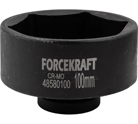 Головка ударная 100 мм, 6 гр., 1"DR Forcekraft FK-48580100(57899)