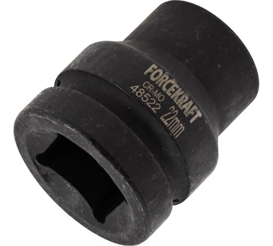 Головка ударная 22 мм, 6 гр., 1"DR Forcekraft FK-48522(57883)