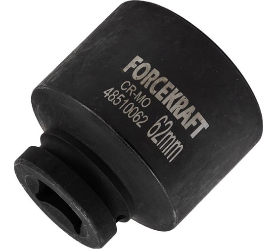 Головка ударная глубокая 62 мм, 6 гр., 1"DR Forcekraft FK-48510062(57898)