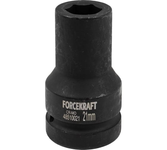 Головка ударная глубокая 21 мм, 6 гр., 1"DR Forcekraft FK-48510021(57895) 1