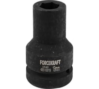 Головка ударная глубокая 19 мм, 6 гр., 1"DR Forcekraft FK-48510019(57893)