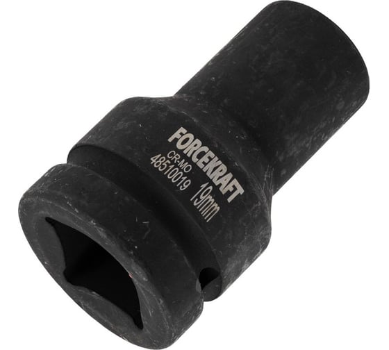 Головка ударная глубокая 19 мм, 6 гр., 1"DR Forcekraft FK-48510019(57893)