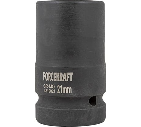 Головка ударная для футорки 21 мм, 4 гр., 1"DR Forcekraft FK-4819021(19577)