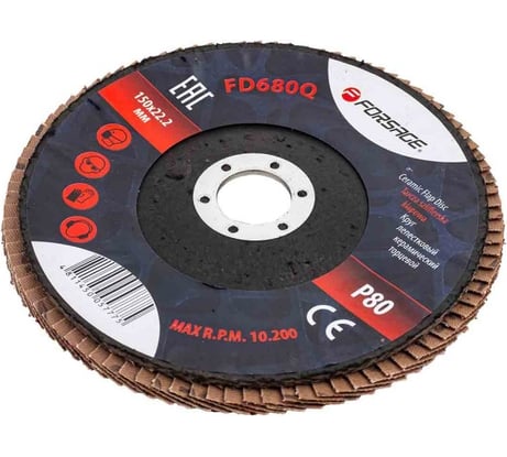 Круг лепестковый керамический торцевой 150х22.2 мм Forsage F-FD680Q(51970)
