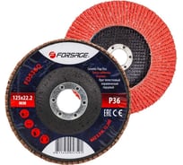 Круг лепестковый керамический торцевой 125х22.2 мм Forsage F-FD536Q(51954)