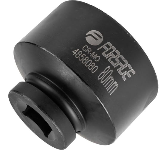 Головка ударная 80 мм, 6 гр., 1"DR Forsage F-4858080(57918)