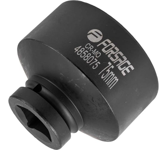 Головка ударная 75 мм, 6 гр., 1"DR Forsage F-4858075(57917)