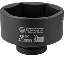 Головка ударная 90 мм, 6 гр., 1"DR Forsage F-4858090(57919)