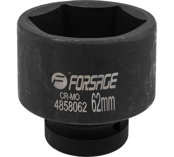 Головка ударная 62 мм, 6 гр., 1"DR Forsage F-4858062(57914) 1