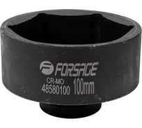 Головка ударная 100 мм, 6 гр., 1"DR Forsage F-48580100(57925)